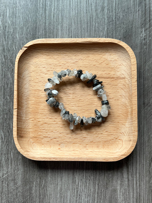 Rutilated Quartz Chip Bracelet