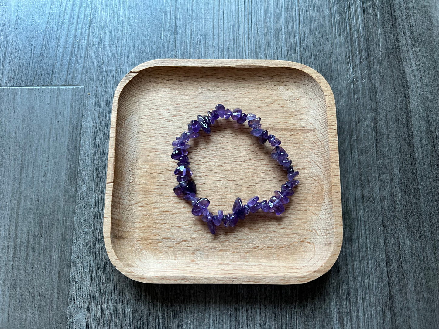 Amethyst Chip Bracelet