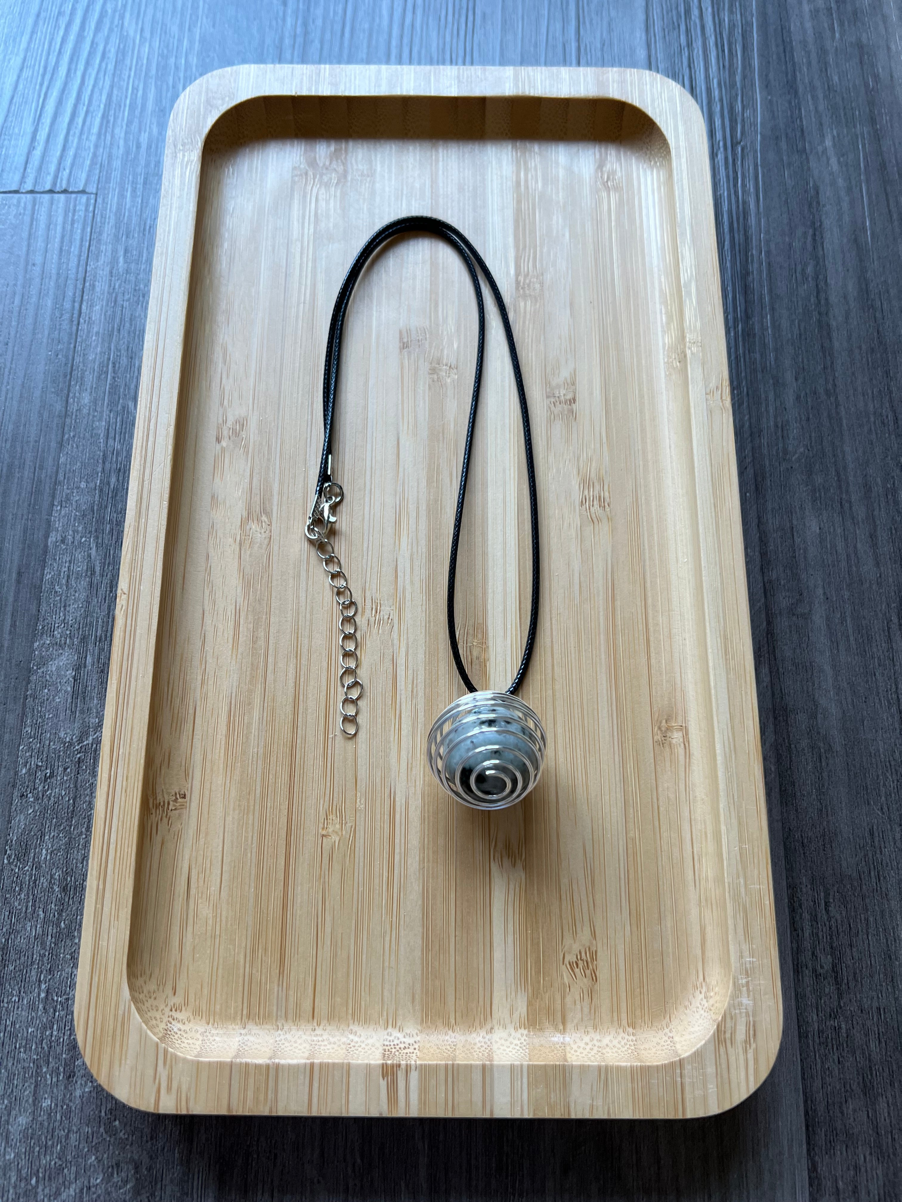 20 mm Dalmatian Jasper Stone Necklace