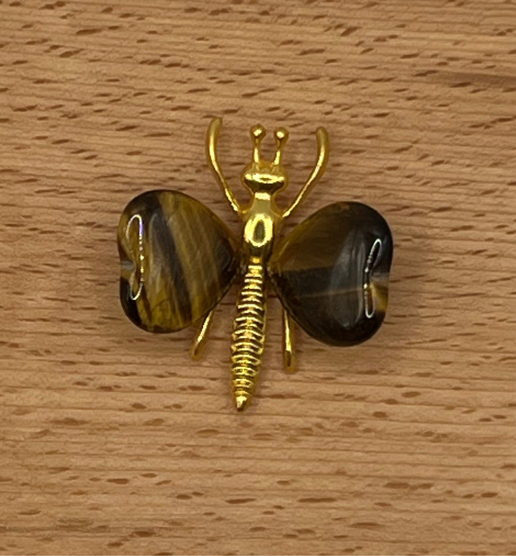 Tiger Eye Butterfly Crystal