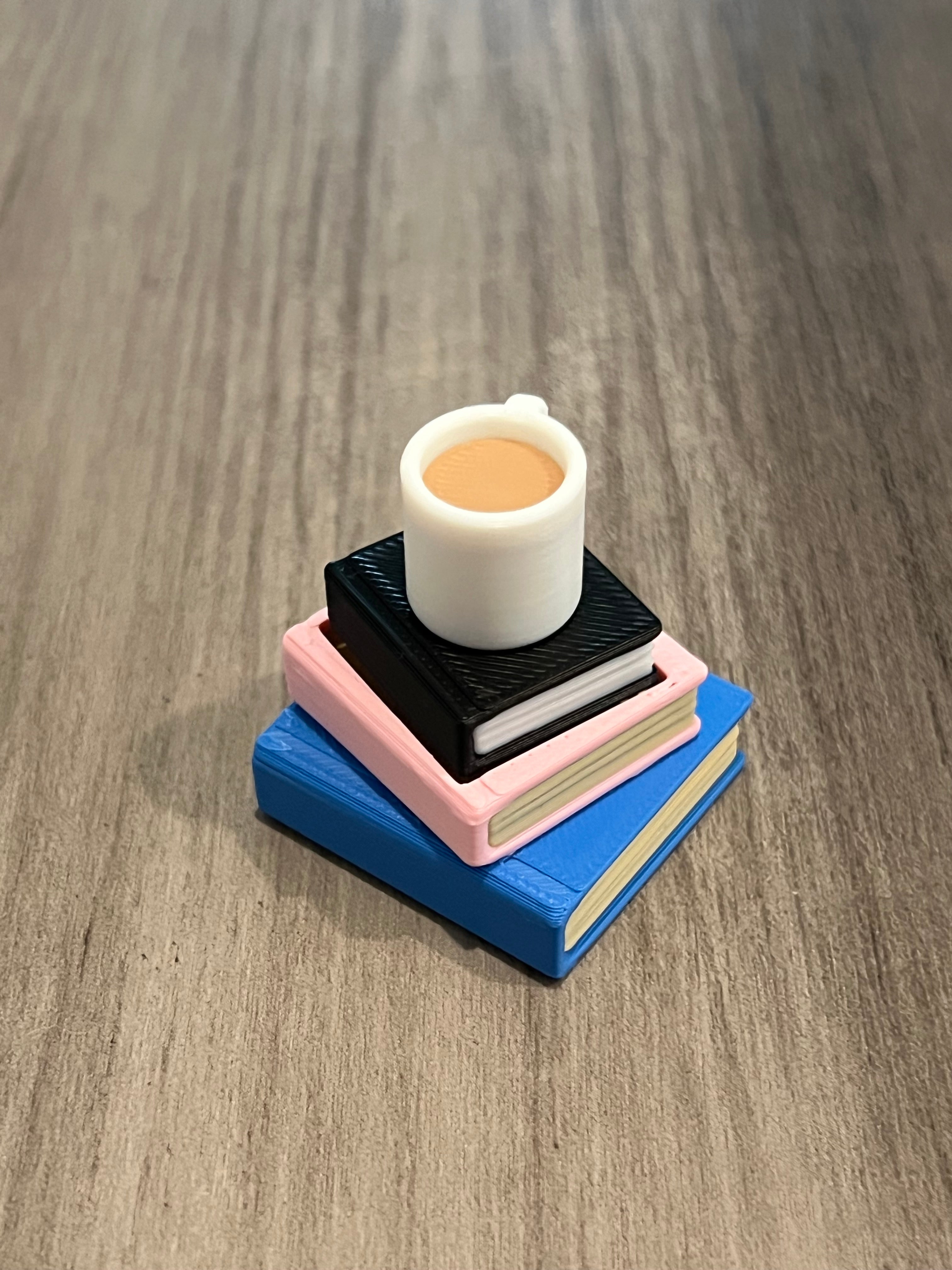 Stack of Books Fidget Clicker 3D Print