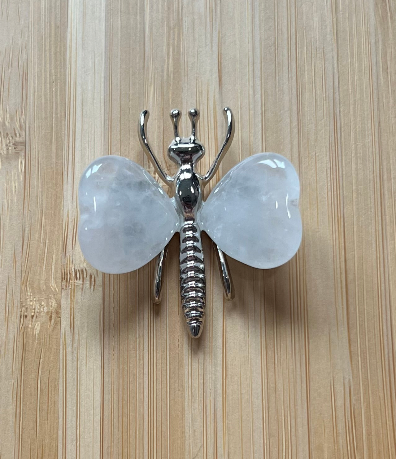 Clear Quartz Butterfly Crystal
