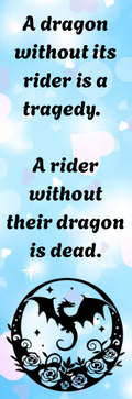 Fourth Wing - A Dragon Without Its Rider Quote - Bookmark