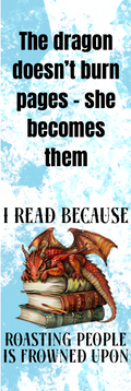 I Read Because Roasting People is Frowned Upon - Bookmark