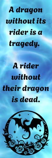 Fourth Wing - A Dragon Without Its Rider Quote - Bookmark