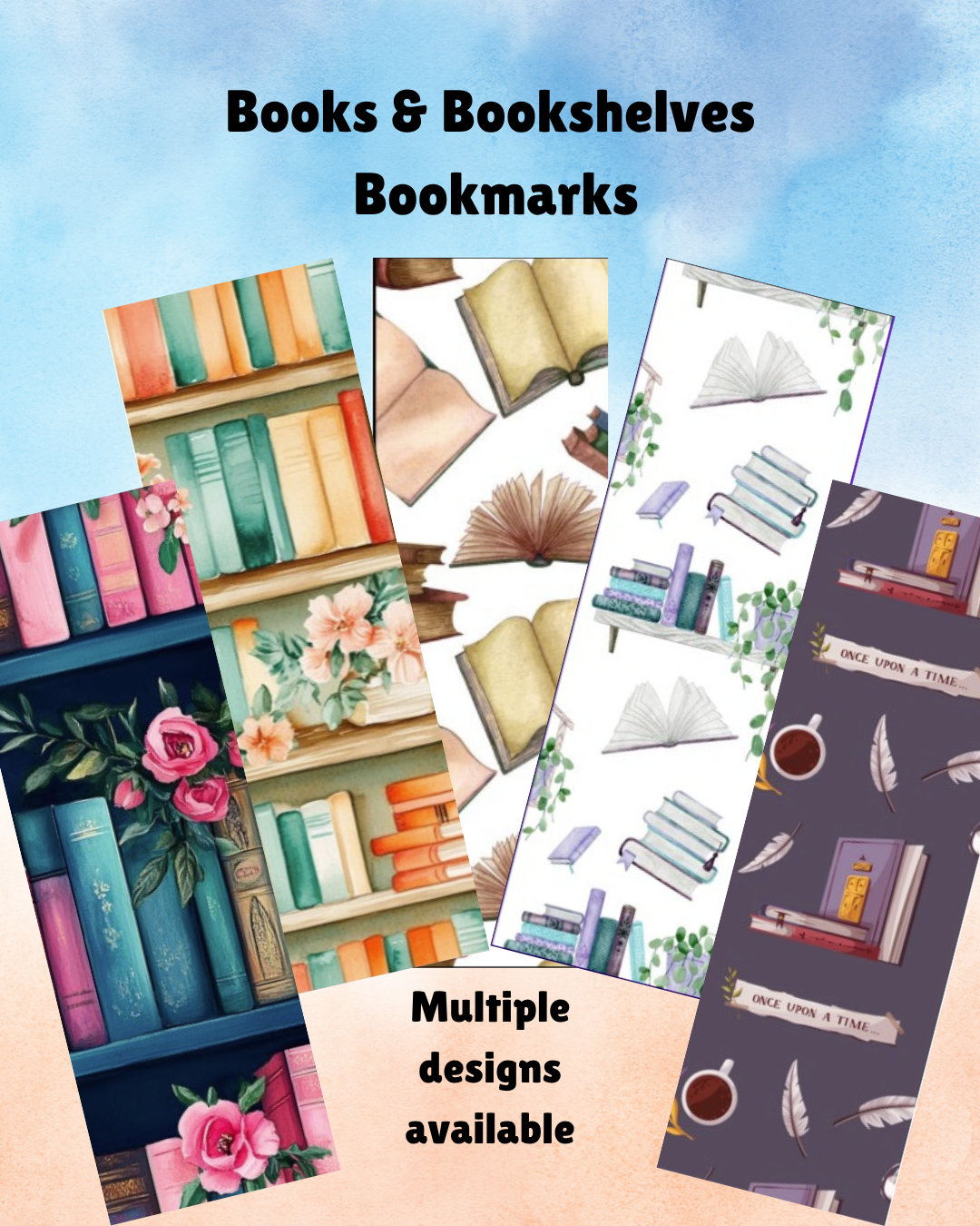 Books & Bookshelves Bookmarks