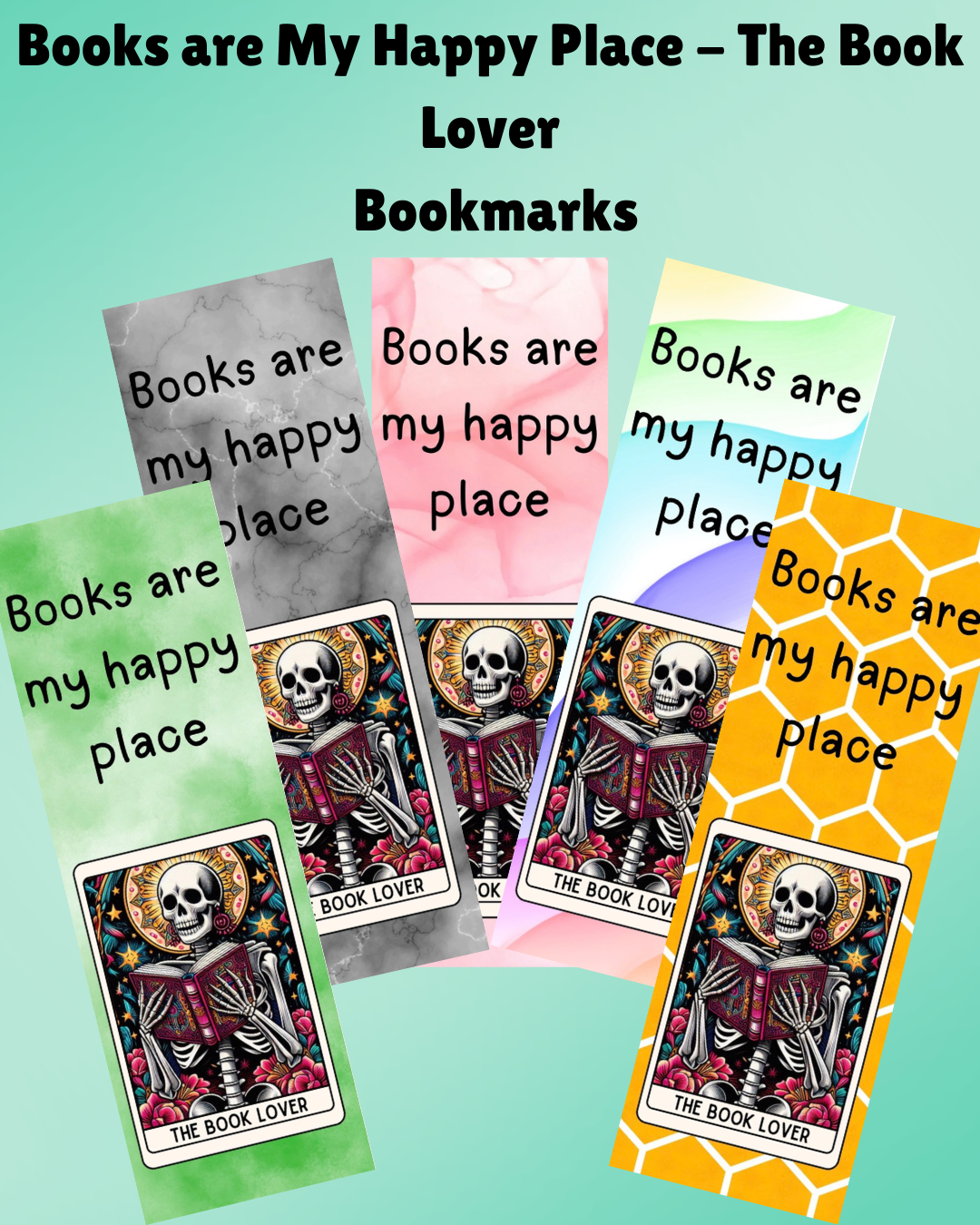 Books are My Happy Place - Book Lover Bookmark