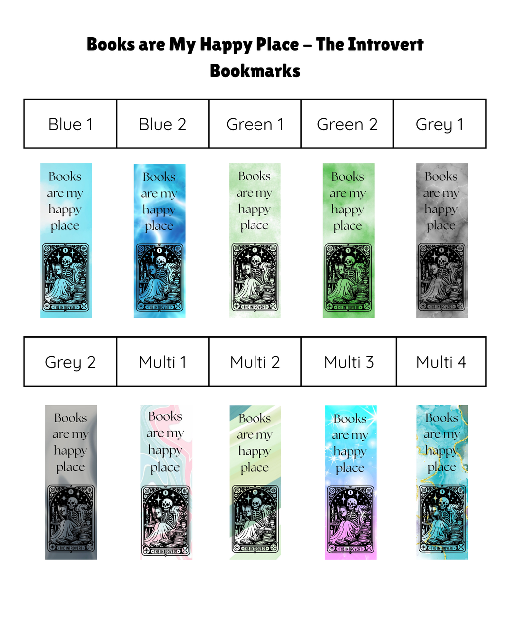 Books are My Happy Place - The Introvert Bookmark