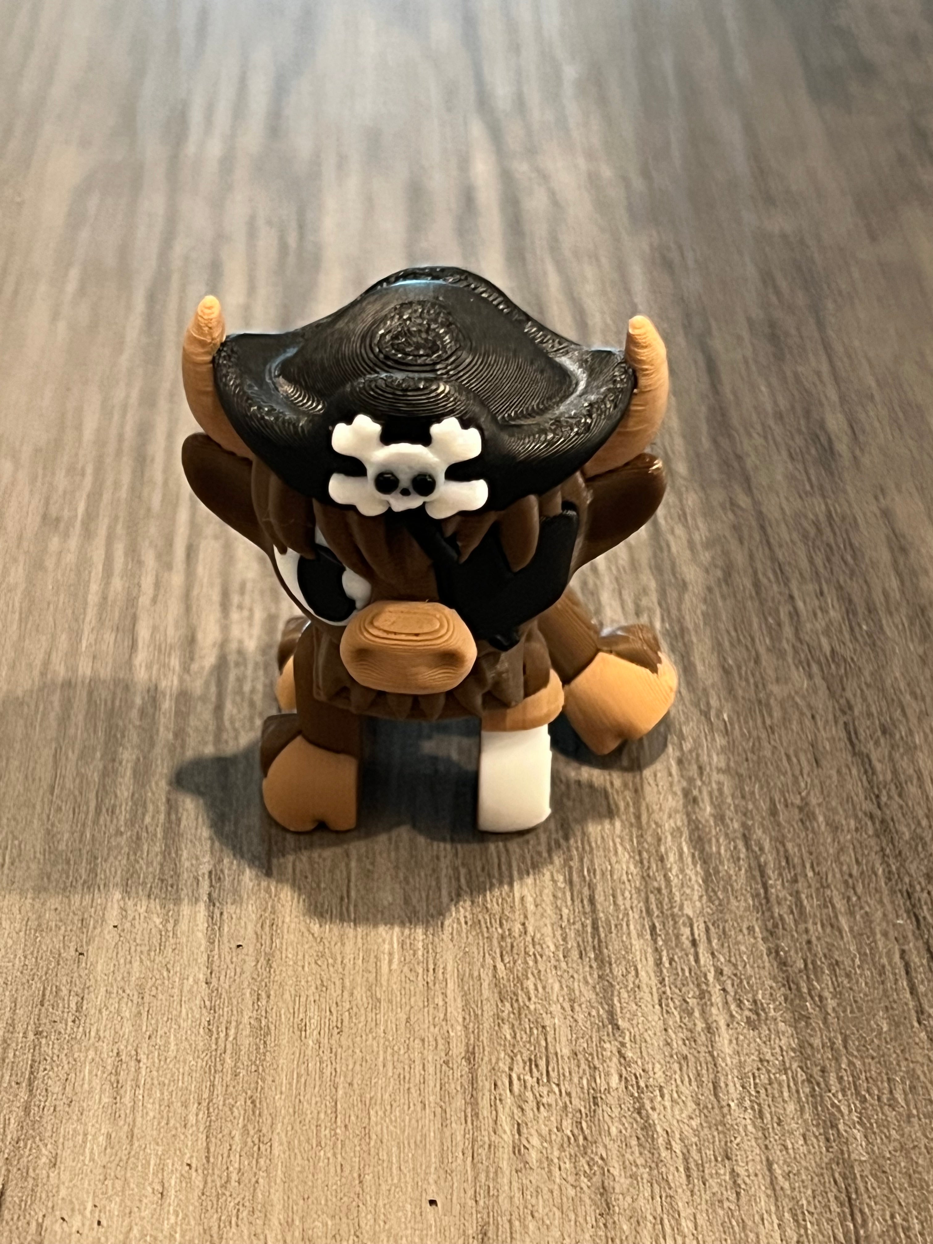 Articulated Highland Cow - Halloween - 3D Print