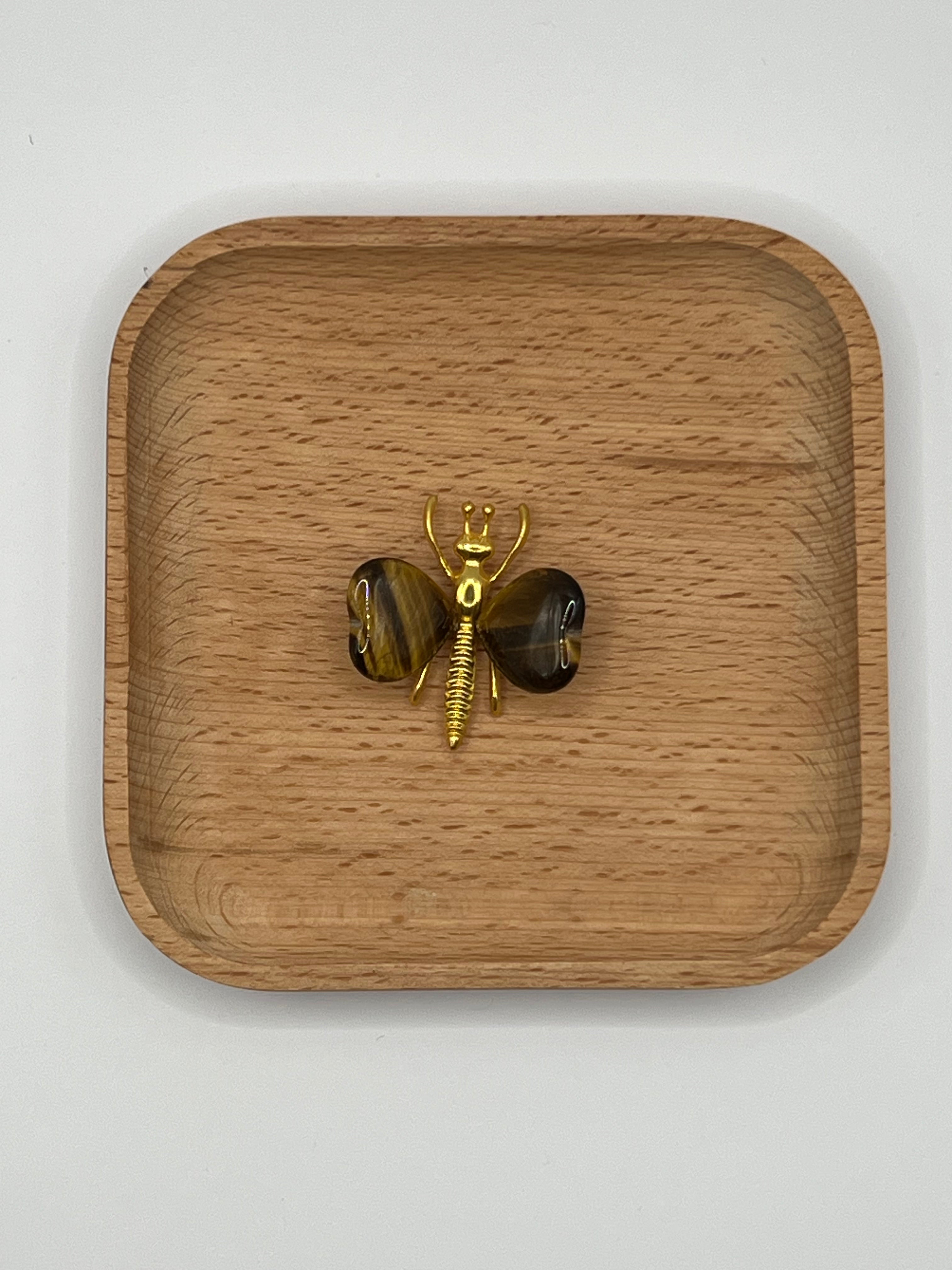 Tiger Eye Butterfly Crystal