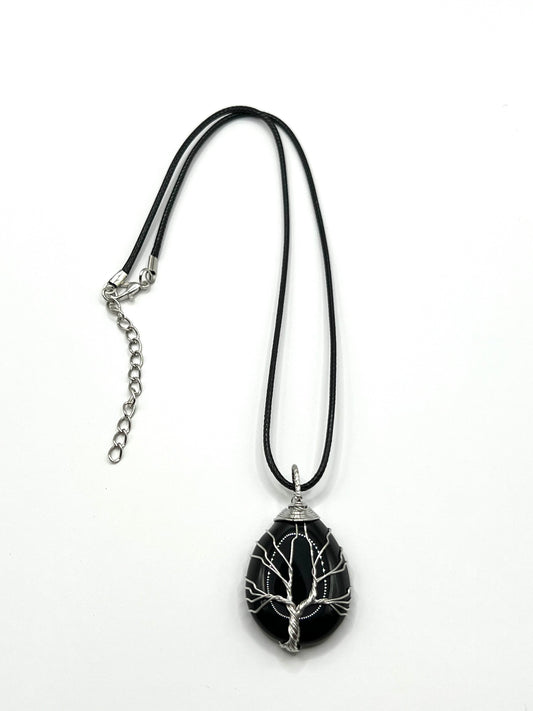 Obsidian Tear Pendant