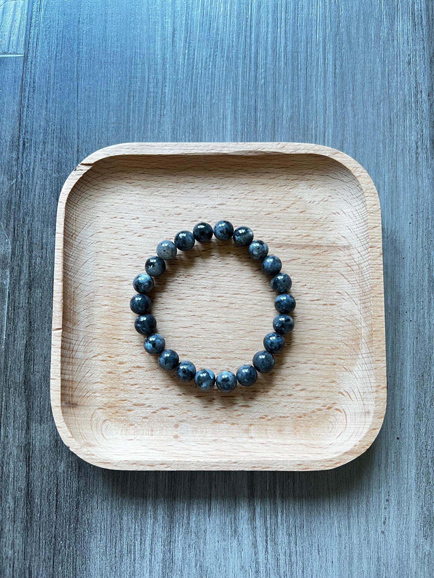Black Labradorite Bracelet - 8 mm