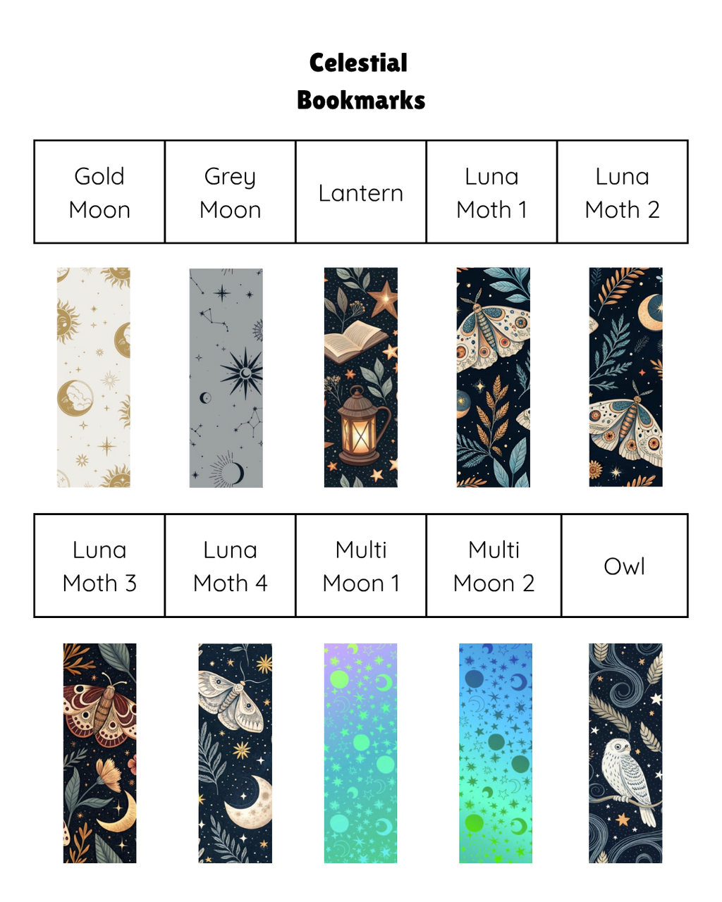 Celestial Bookmarks