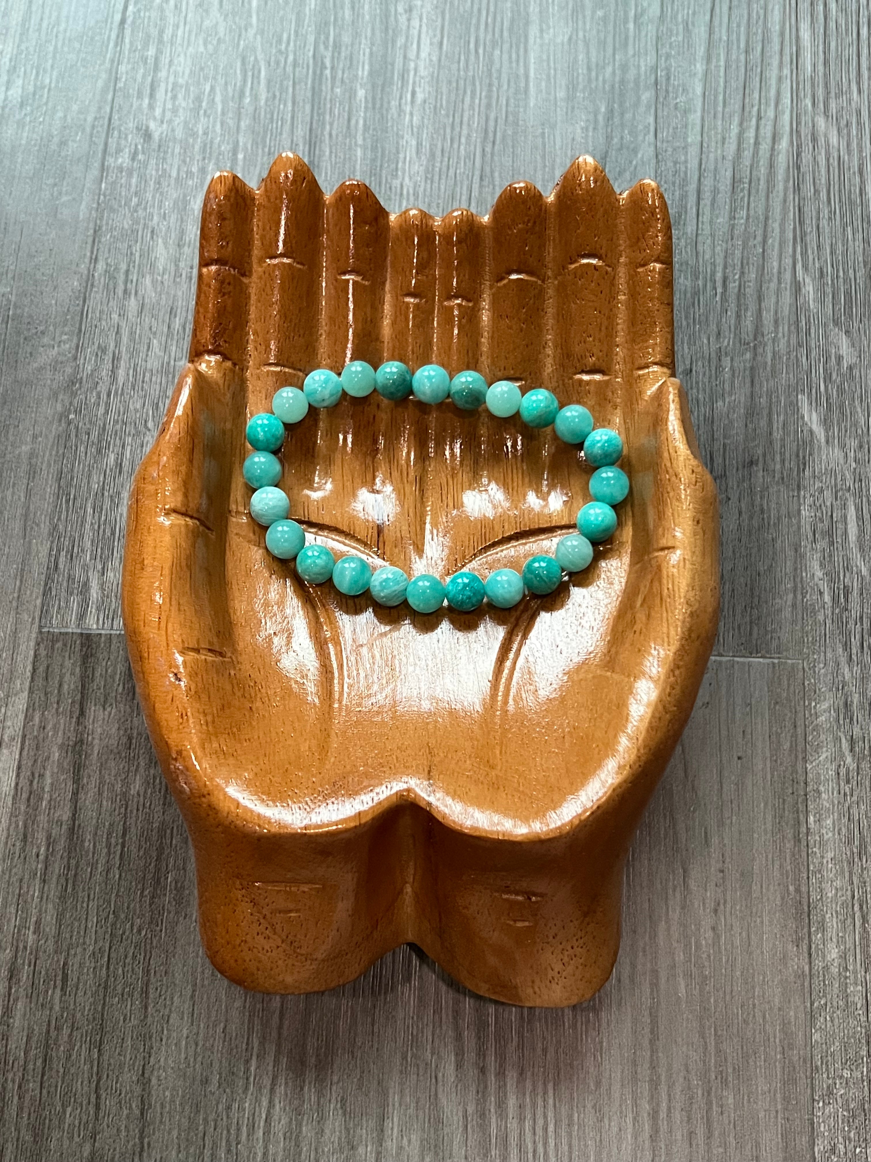 Peruvian Amazonite & Amazonite Bracelet - 8 mm