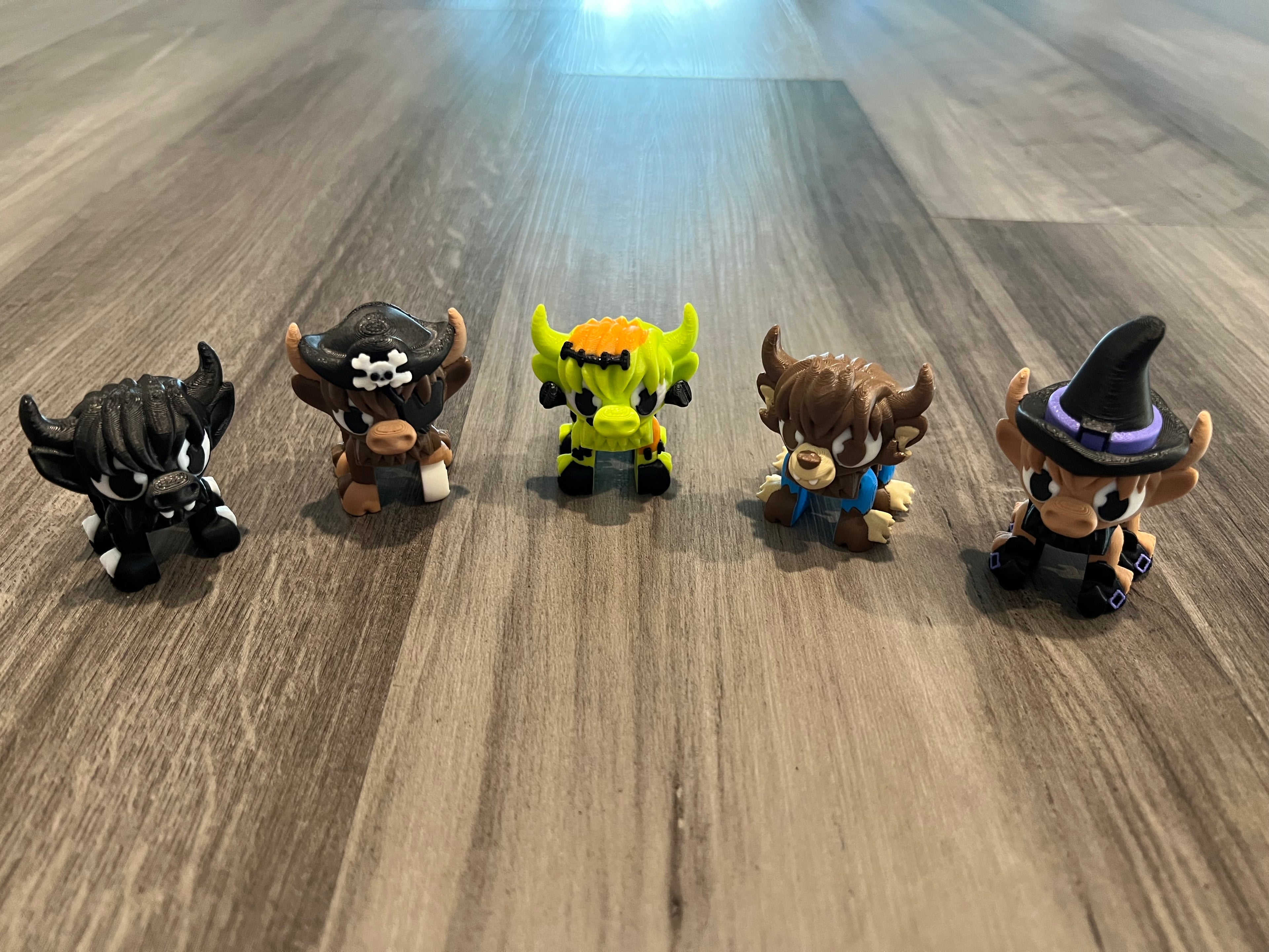 Articulated Highland Cow - Halloween - 3D Print