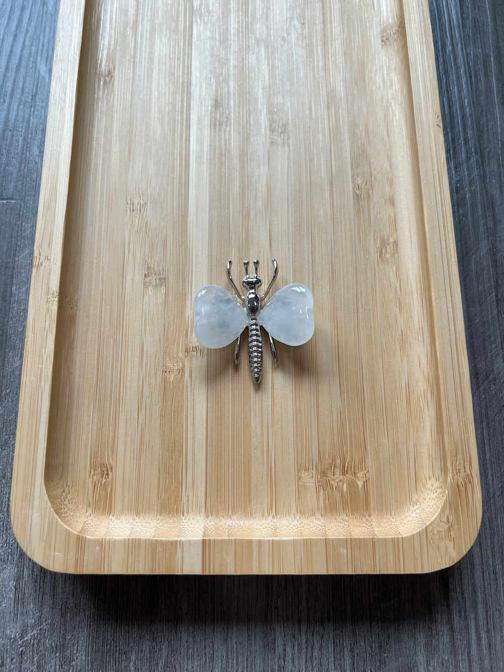 Clear Quartz Butterfly Crystal