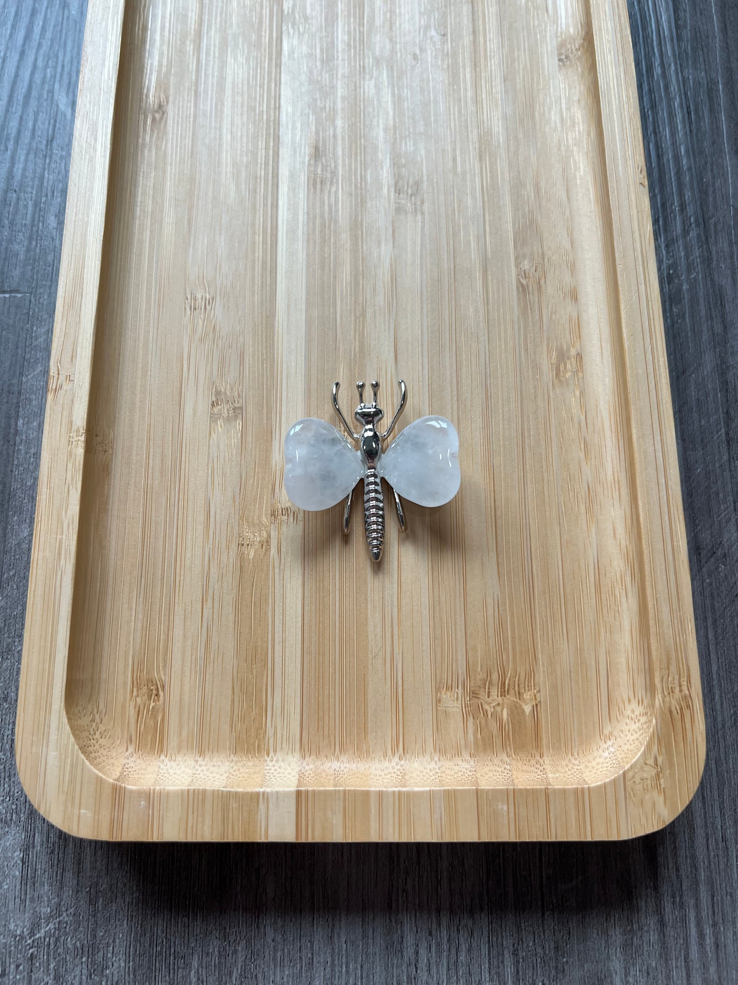 Clear Quartz Butterfly Crystal