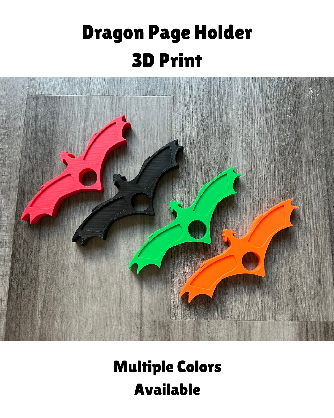Dragon Page Holder 3D Print