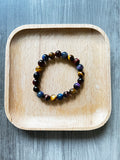 Tiger Eye, Red Tiger Eye, Cat Eye Aurora Tiger Eye Bracelet - 8 mm