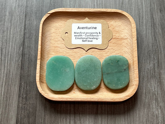 Green Aventurine Palm Stone