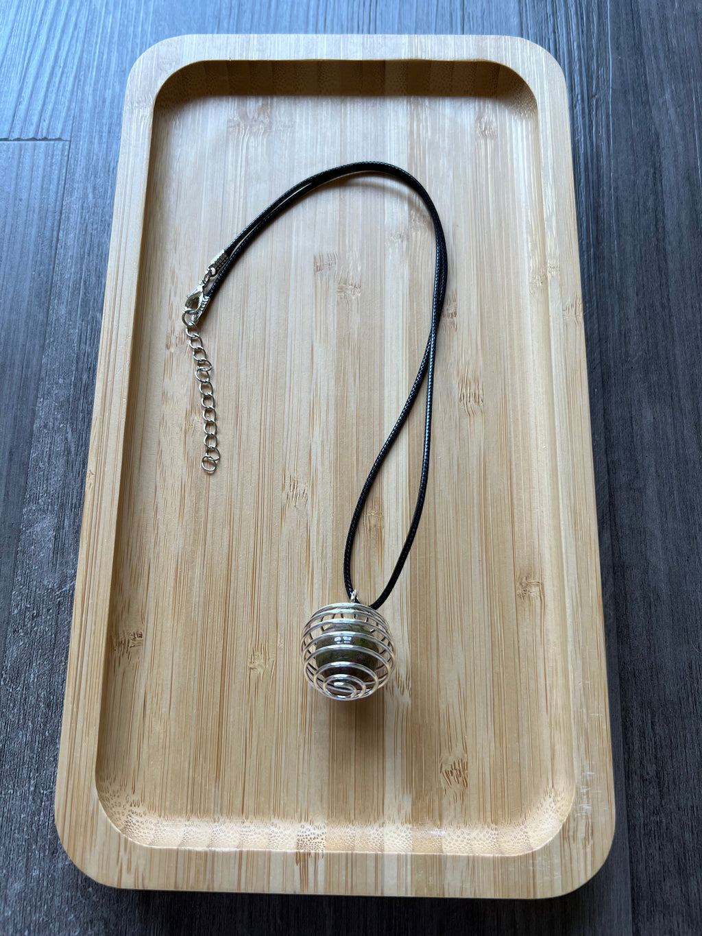 18 mm Unakite Stone Necklace