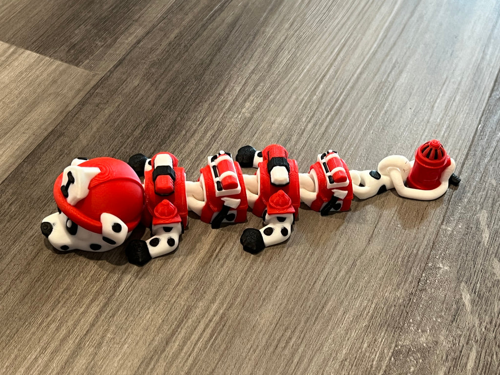 Dalmatian Firefighter Dragon - Small - 3D Print