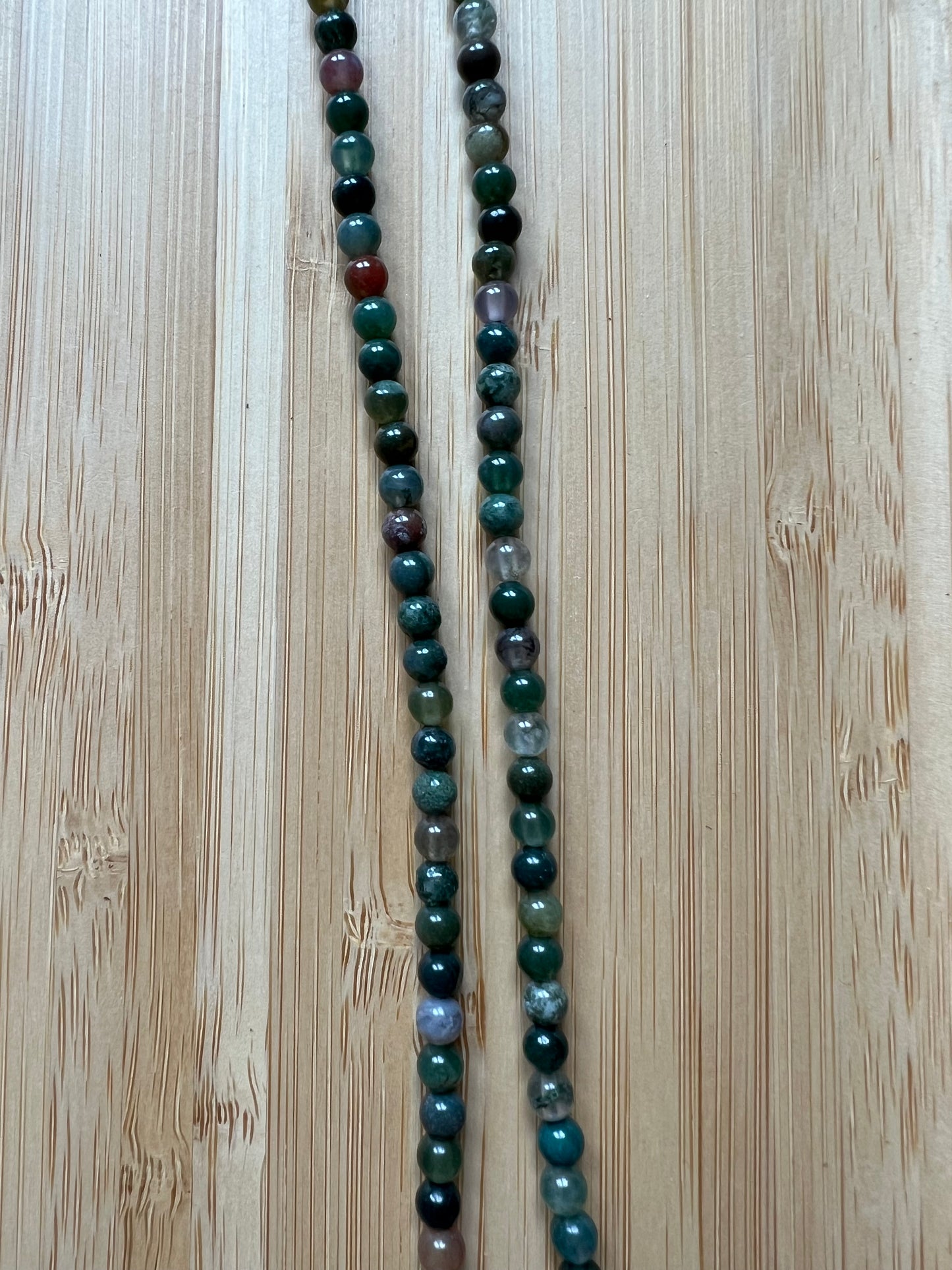 Botanical Moss Agate Necklace - 4 mm