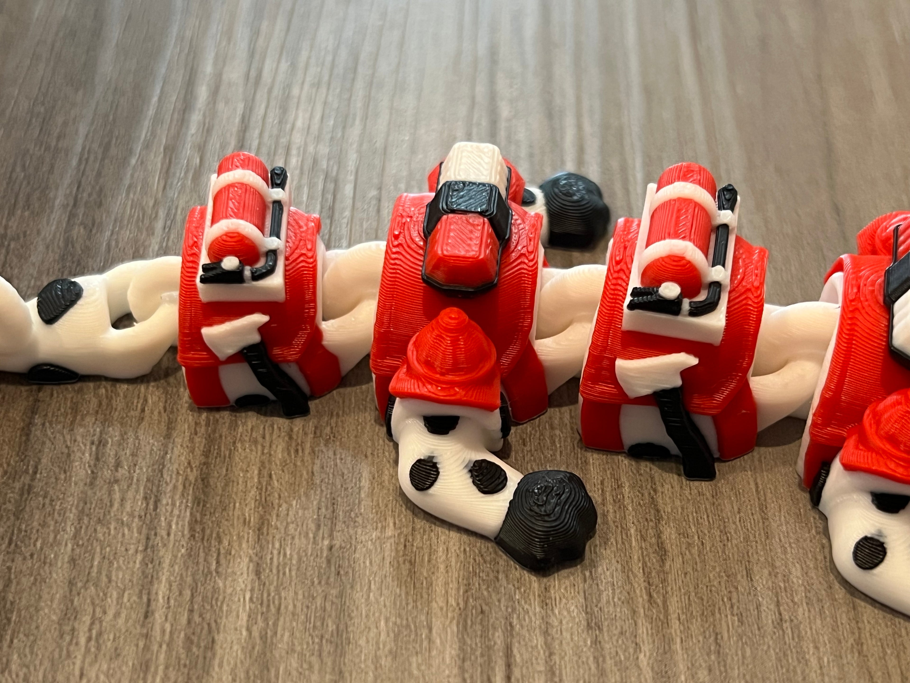 Dalmatian Firefighter Dragon - Small - 3D Print