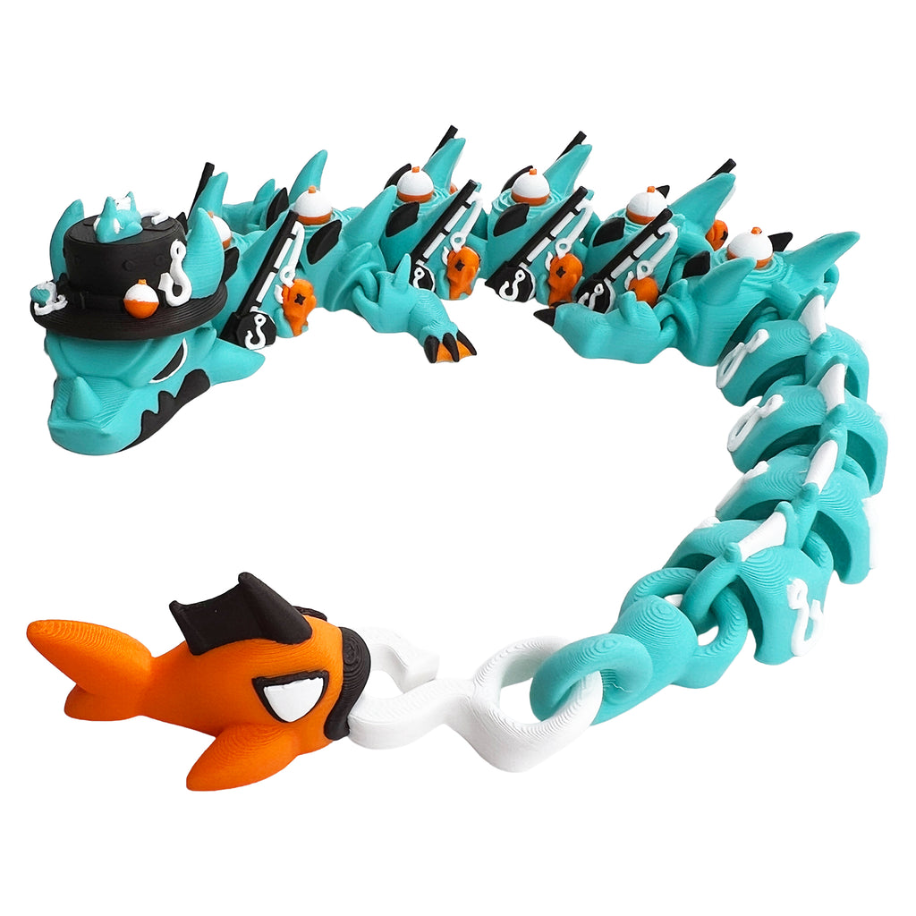 Fishing Dragon - Large - 3D Print