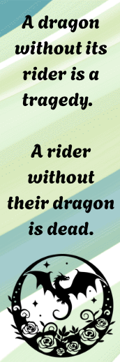 Fourth Wing - A Dragon Without Its Rider Quote - Bookmark