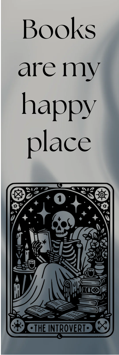 Books are My Happy Place - The Introvert Bookmark
