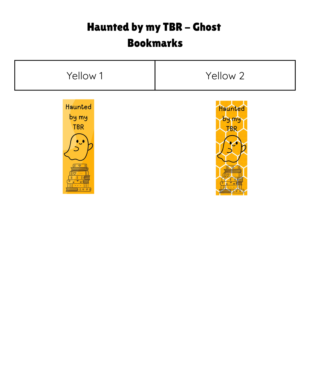 Haunted by my TBR - Ghost Bookmark