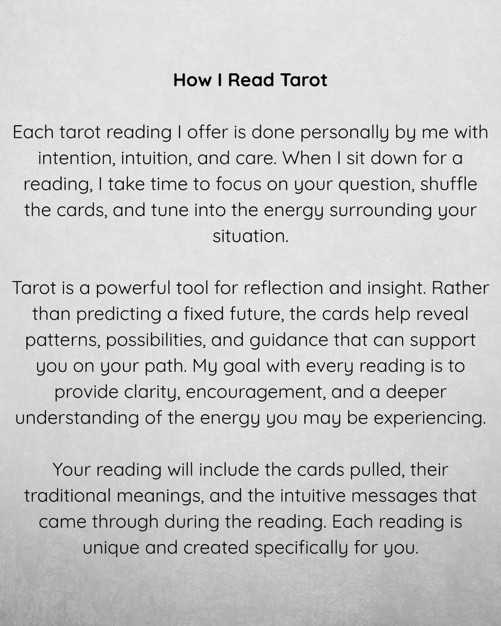 Intuitive Tarot & Energy Reading - Deep Dive Session