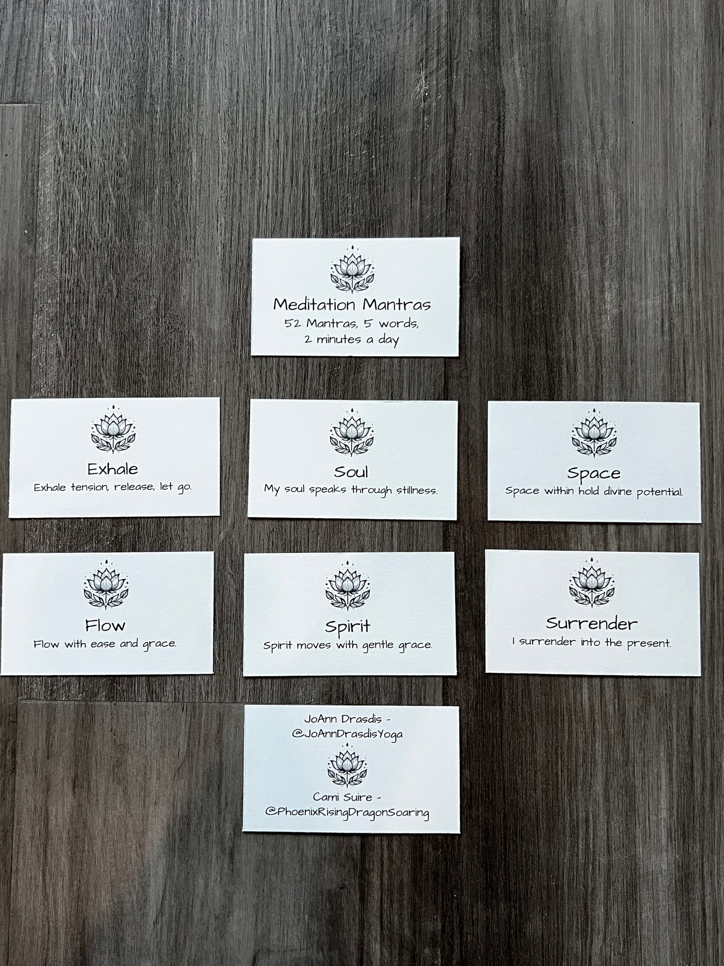 Meditation Mantra Cards