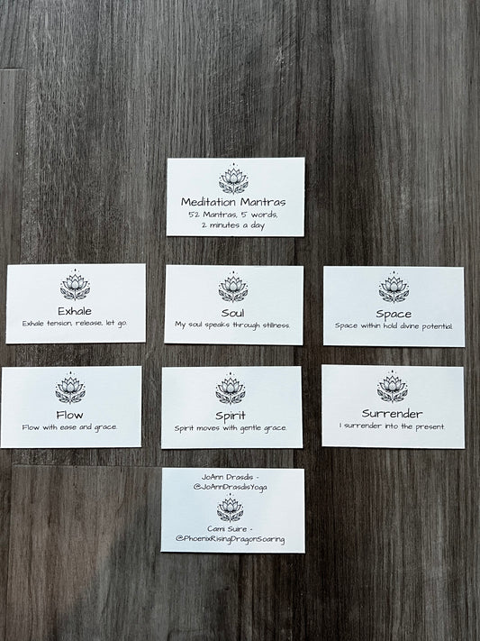 Meditation Mantra Cards