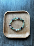 Fluorite Quartz Bracelet - 8 mm