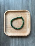 Deep Green Sea Sediment Jasper Bracelet - 6 mm