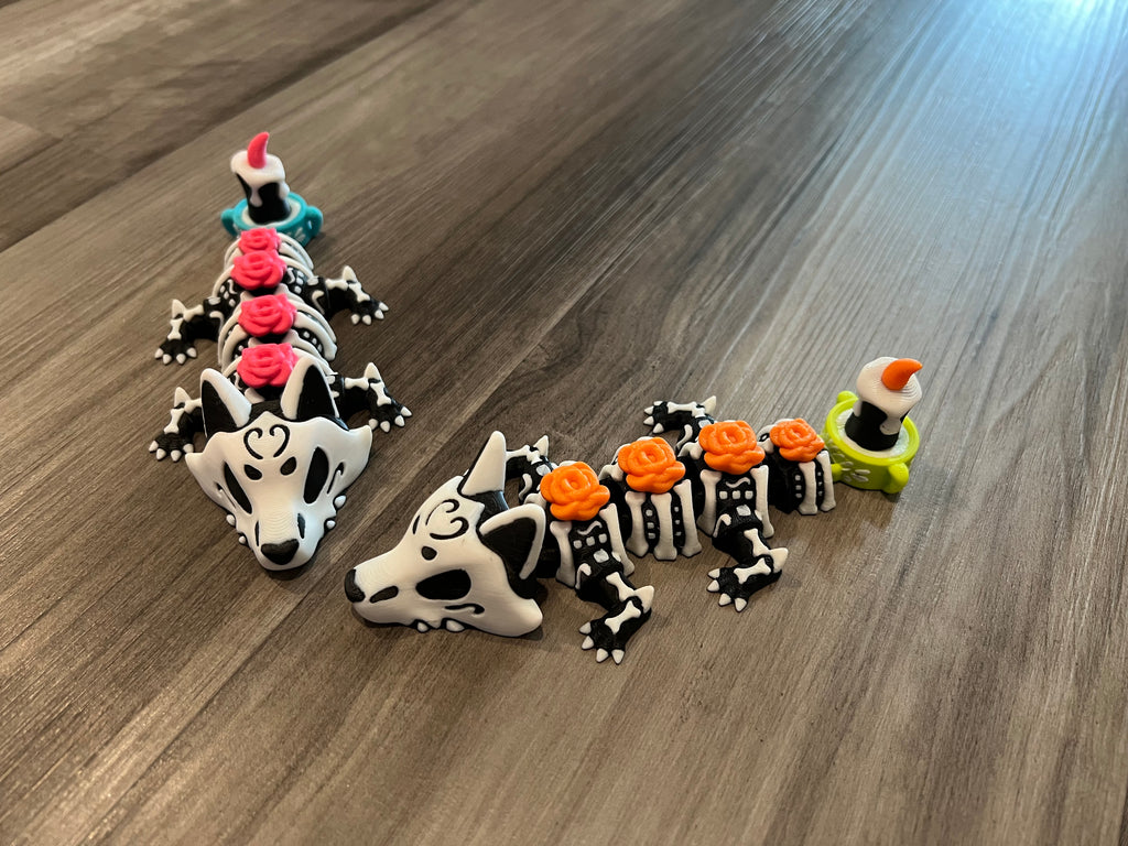 Day of the Dead Dragon - Small - 3D Print