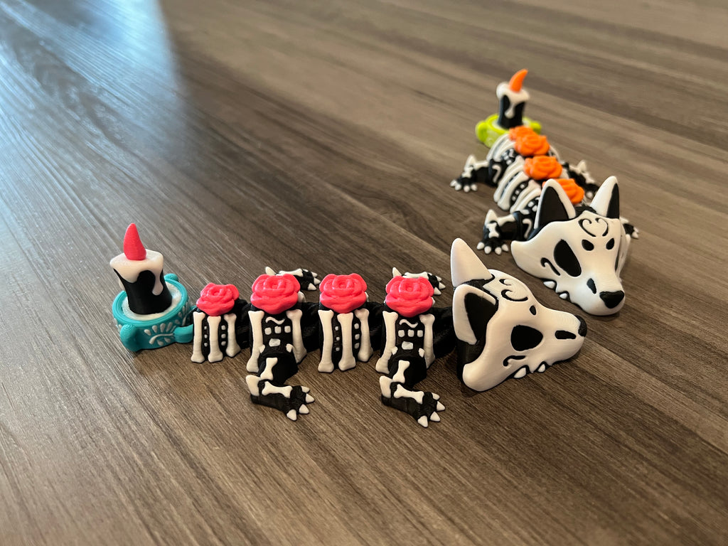 Day of the Dead Dragon - Small - 3D Print