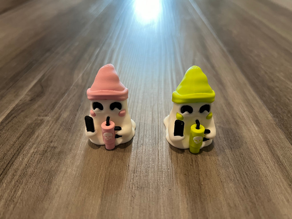Mini Ghost w/ Phone & Cup 3D Print