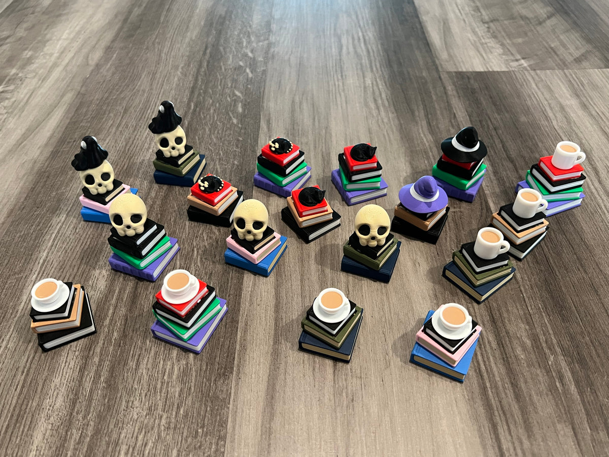 Stack of Books Fidget Clicker 3D Print
