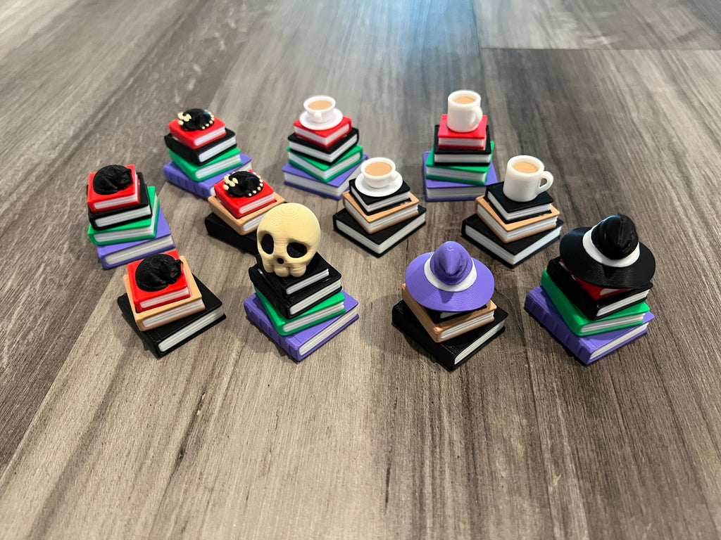 Stack of Books Fidget Clicker 3D Print