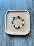 Carnelian, Labradorite, and Dragon Bloodstone Bracelet - 8 mm