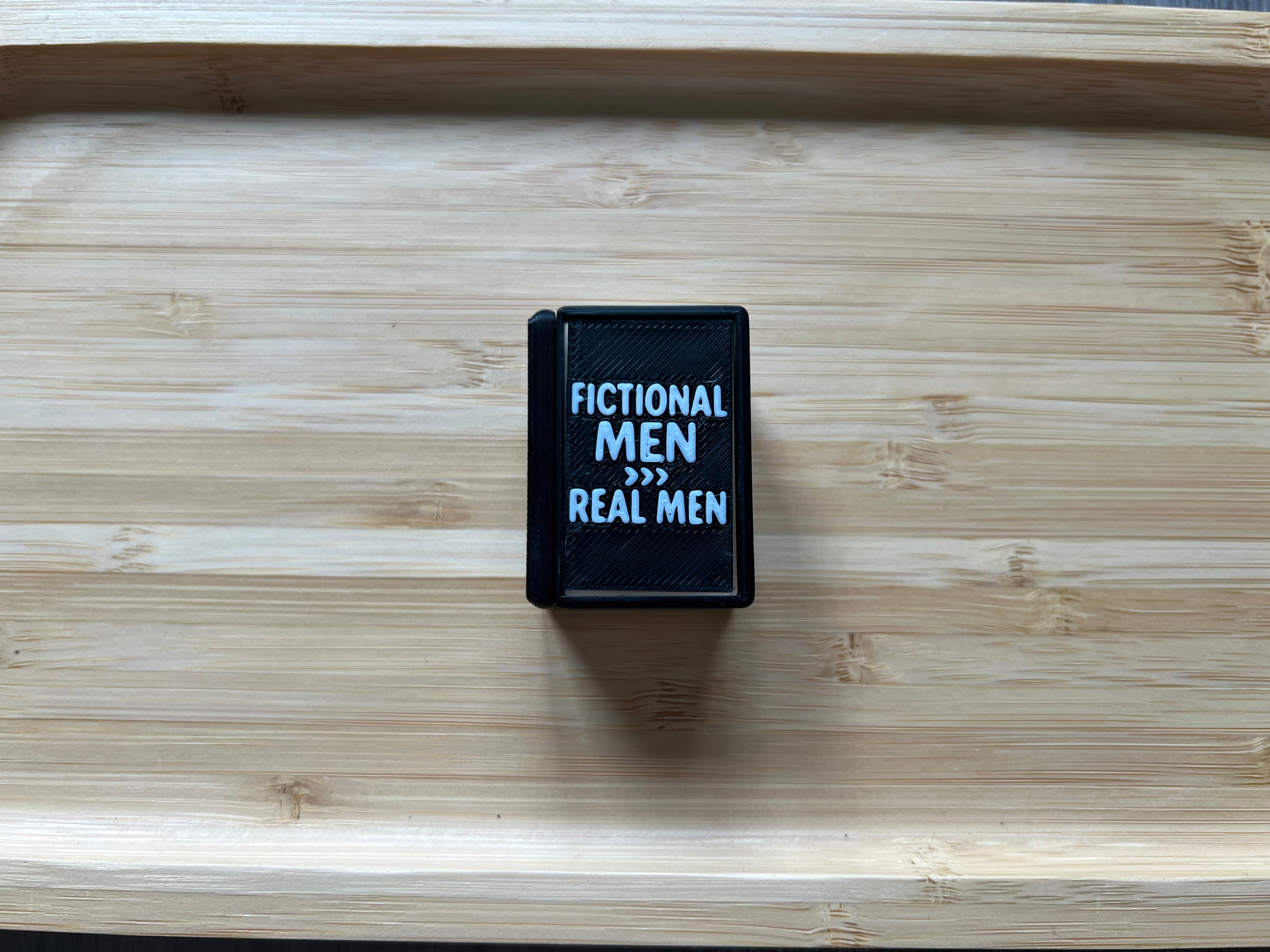 Black w/ White Book Fidget Clicker 3D Print