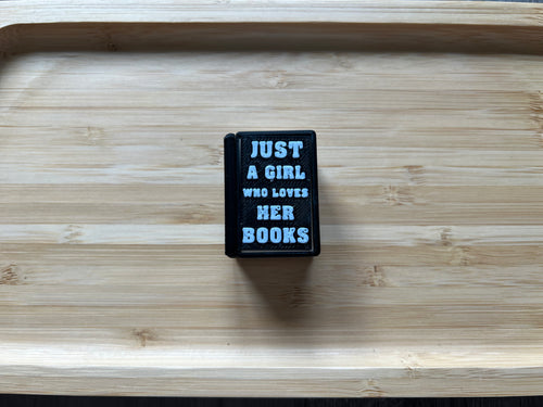 Black w/ White Book Fidget Clicker 3D Print
