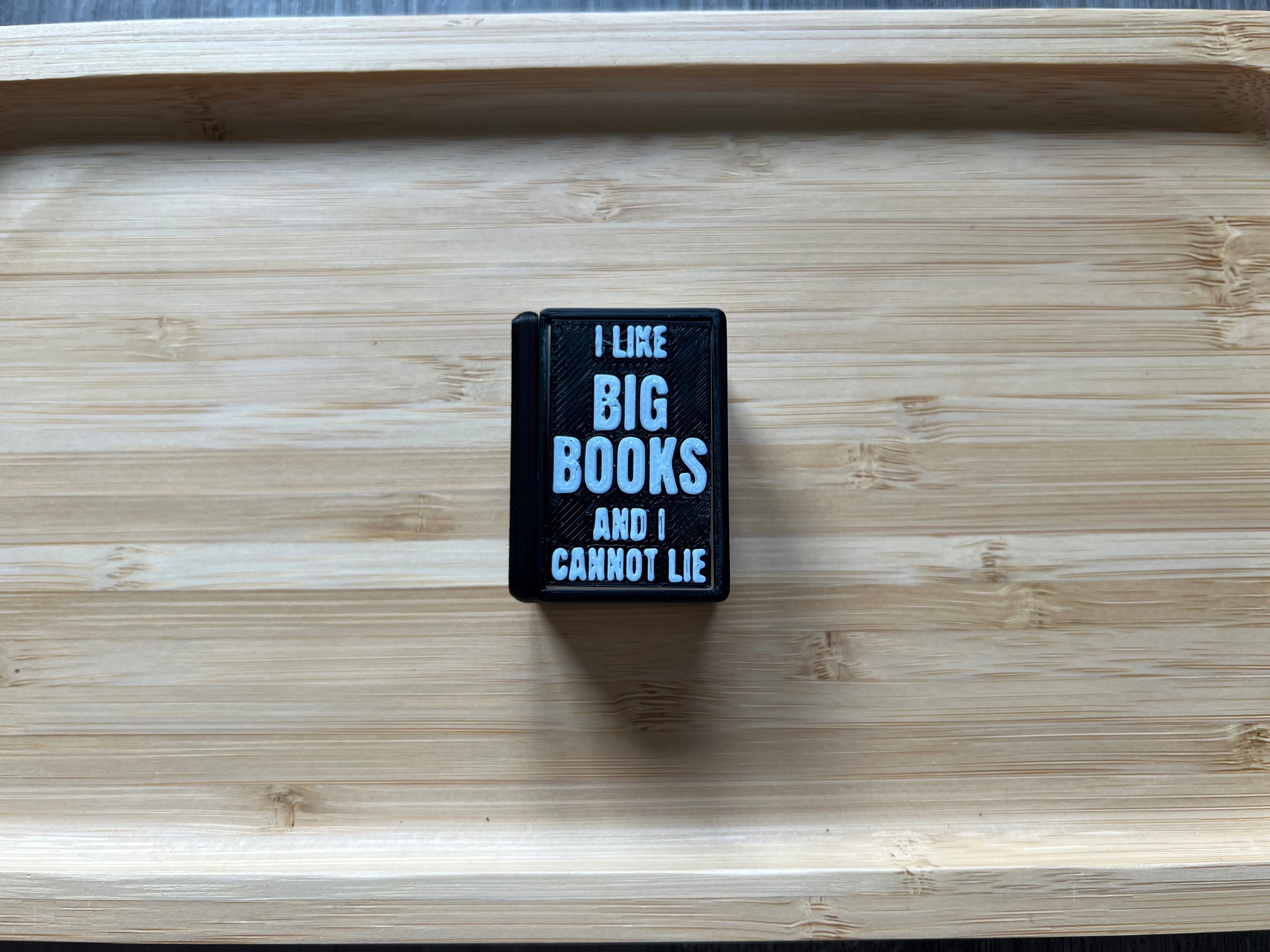Black w/ White Book Fidget Clicker 3D Print