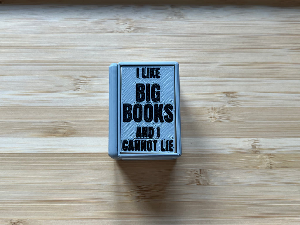 Grey w/ Black Book Fidget Clicker 3D Print