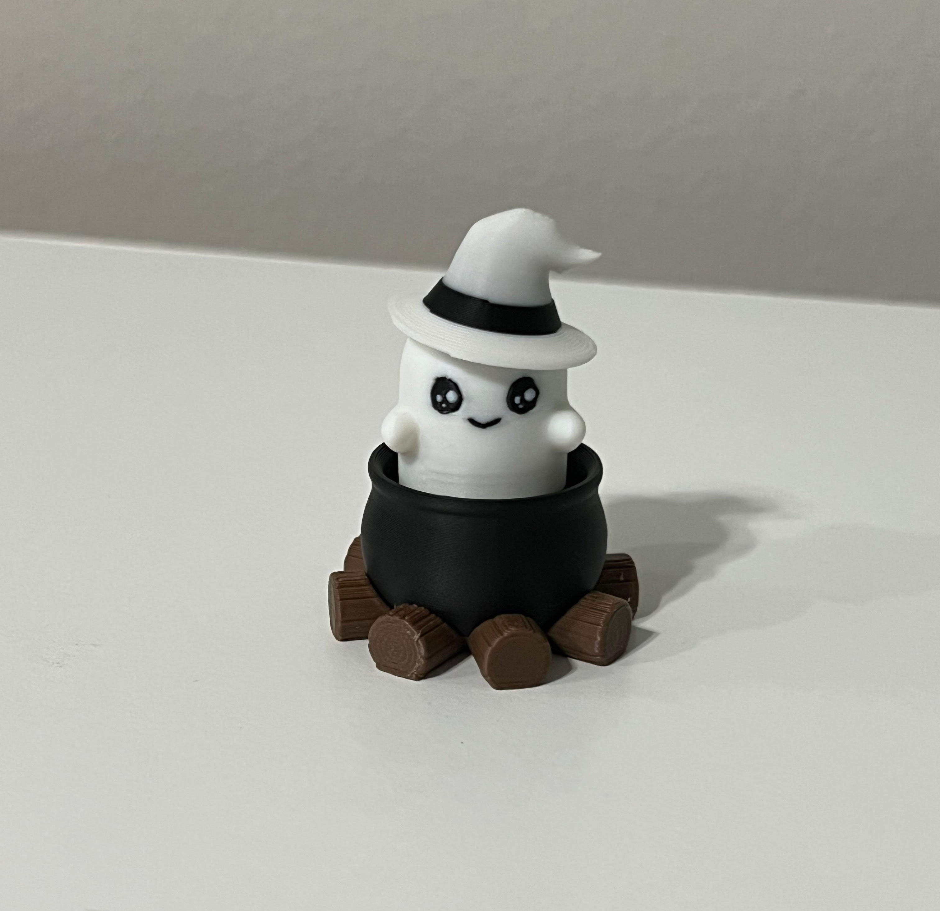 Ghost Witch Fidget Clicker 3D Print