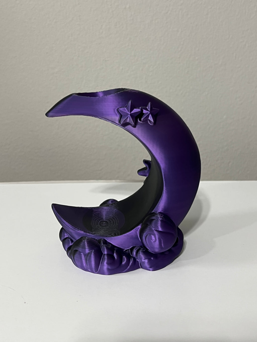 Crescent Moon Crystal Holder - 3D Print