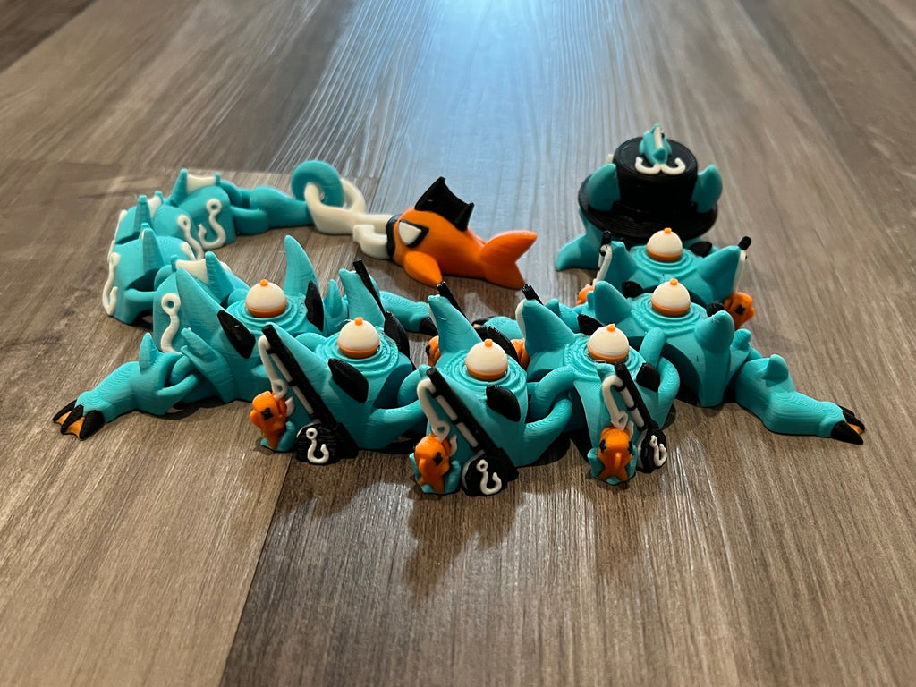 Fishing Dragon - Large - 3D Print